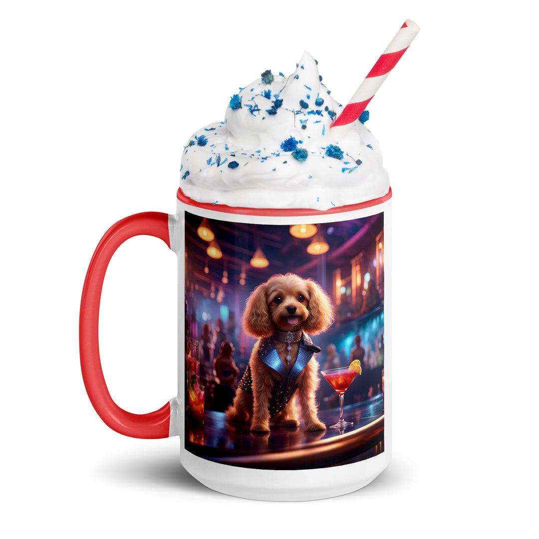 Cavapoo General- Mug with Color Inside v7