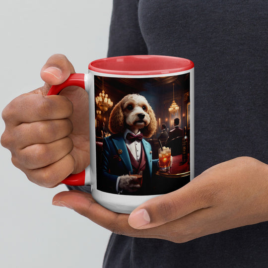 Cavapoo General- Mug with Color Inside v10