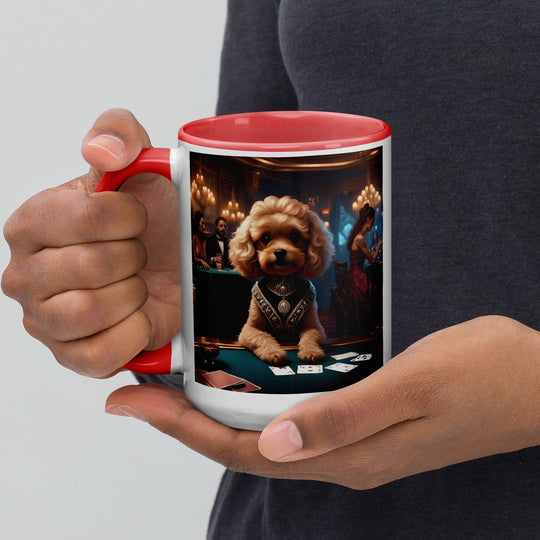 Cavapoo General- Mug with Color Inside v15