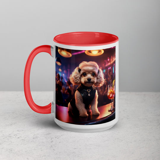 Cavapoo General- Mug with Color Inside v19