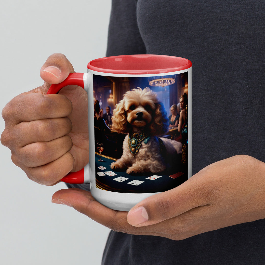 Cavapoo General- Mug with Color Inside v20