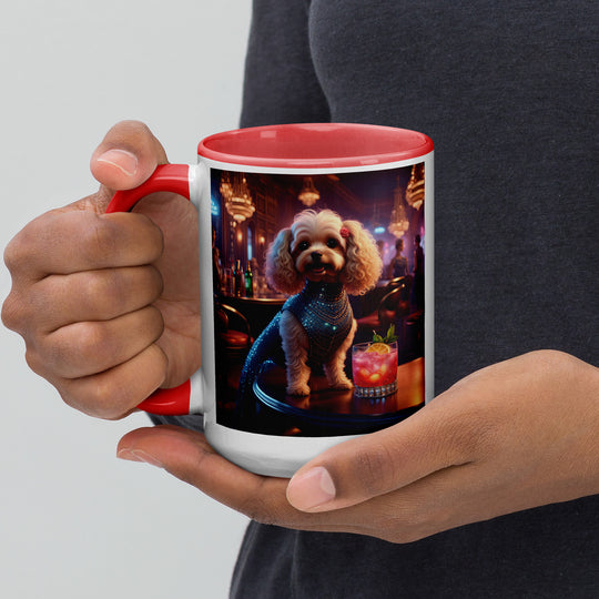 Cavapoo General- Mug with Color Inside v22