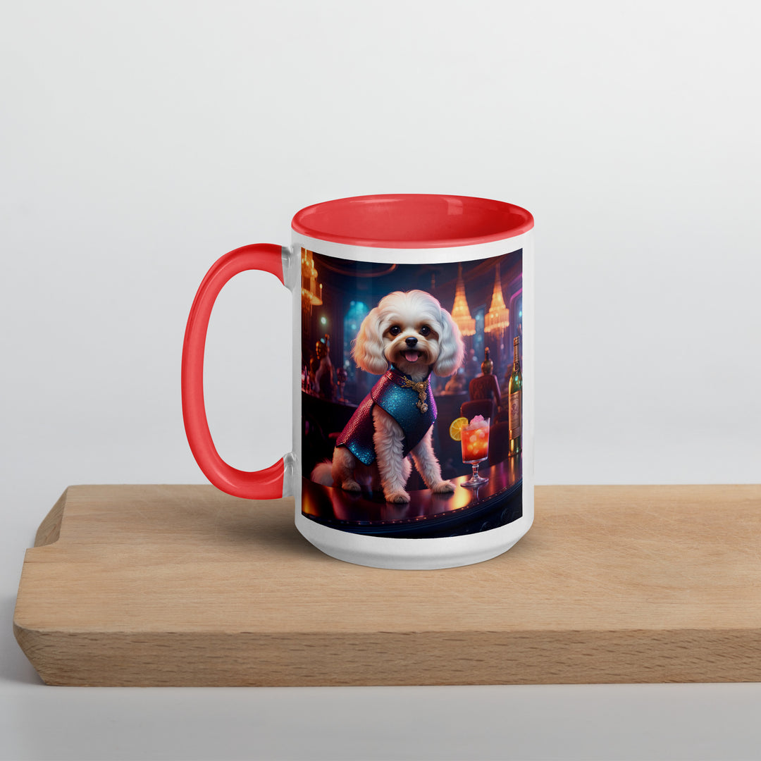 Cavapoo General- Mug with Color Inside v23