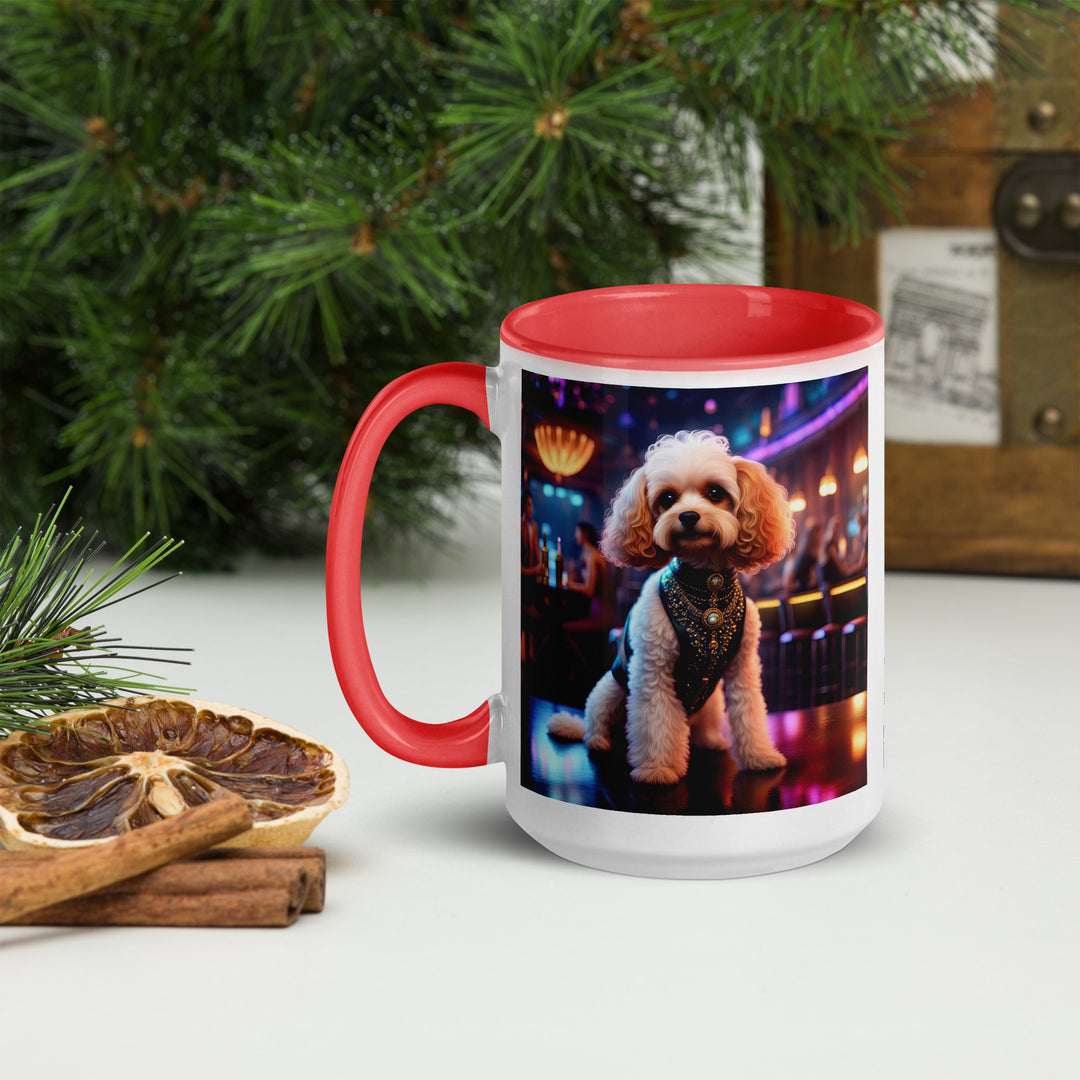 Cavapoo General- Mug with Color Inside v25