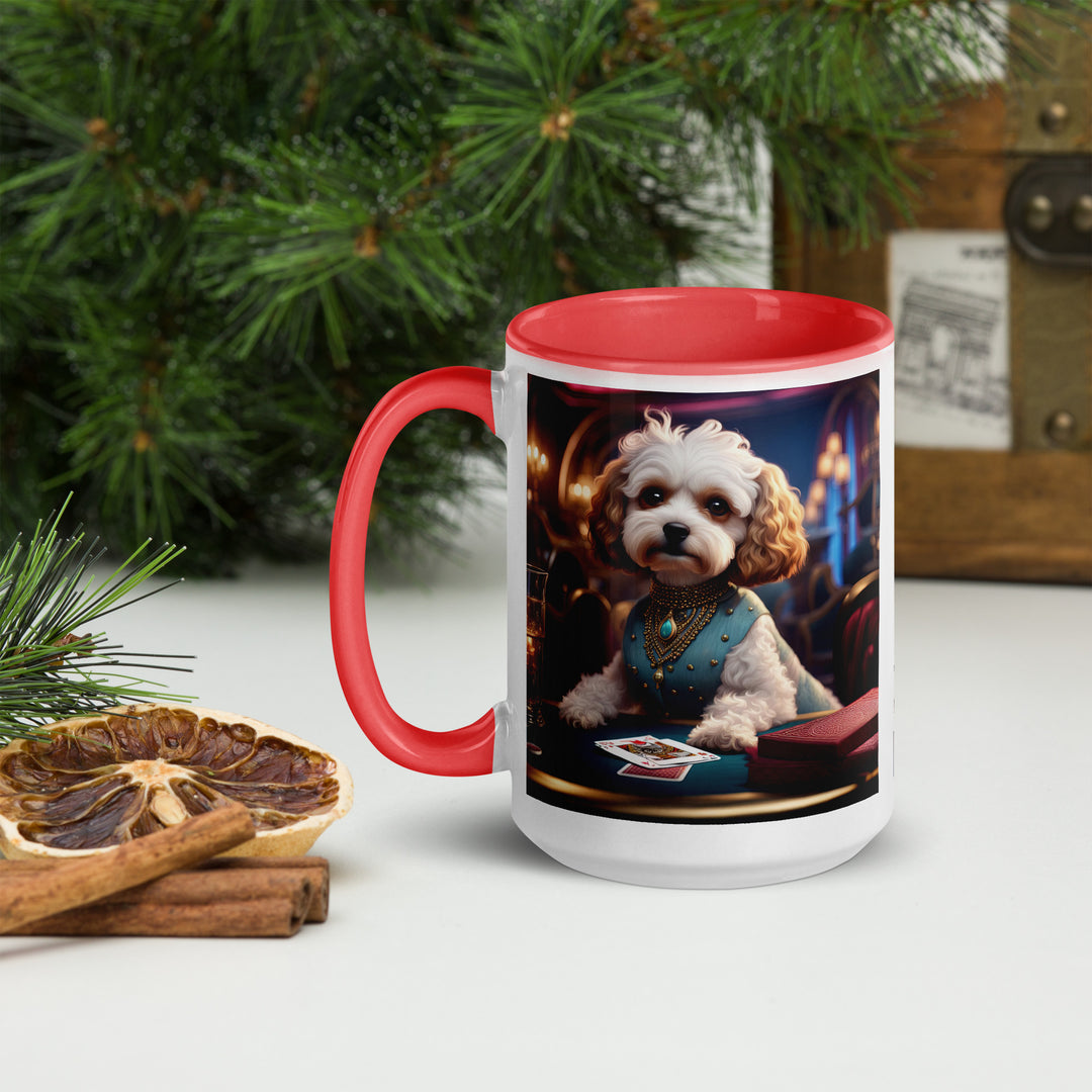 Cavapoo General- Mug with Color Inside v26