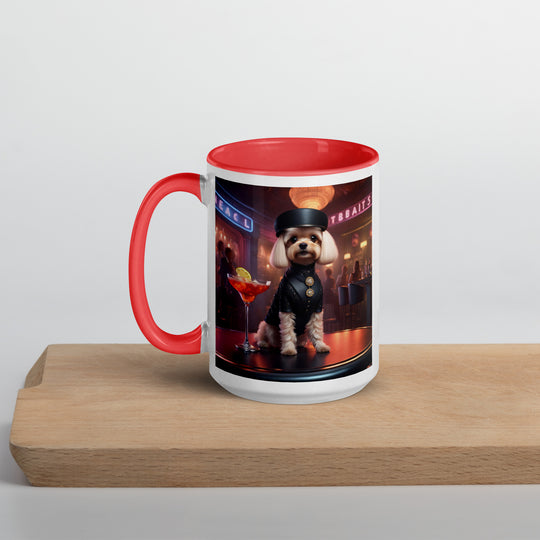 Cavapoo General- Mug with Color Inside v27