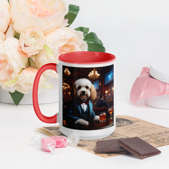 Cavapoo General- Mug with Color Inside v28