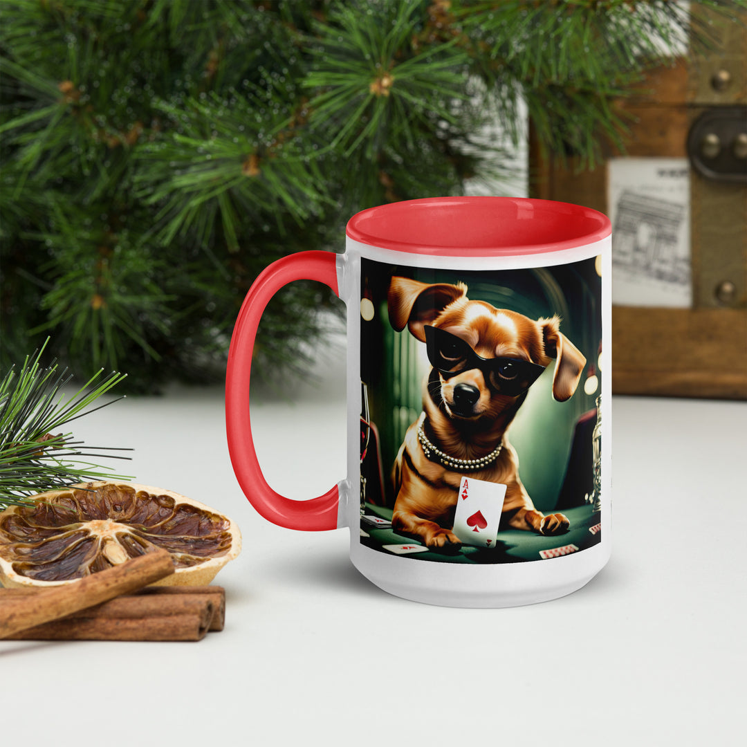 Chiweenie General- Mug with Color Inside v5