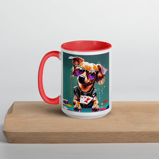 Chiweenie General- Mug with Color Inside v8