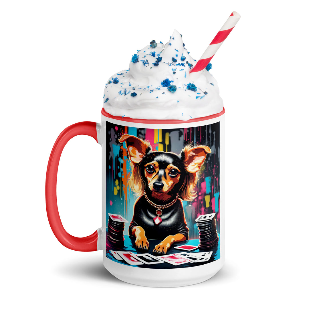 Chiweenie General- Mug with Color Inside v9