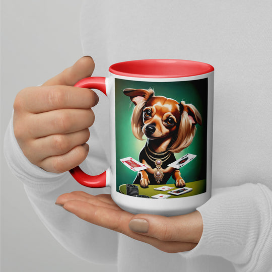 Chiweenie General- Mug with Color Inside v10