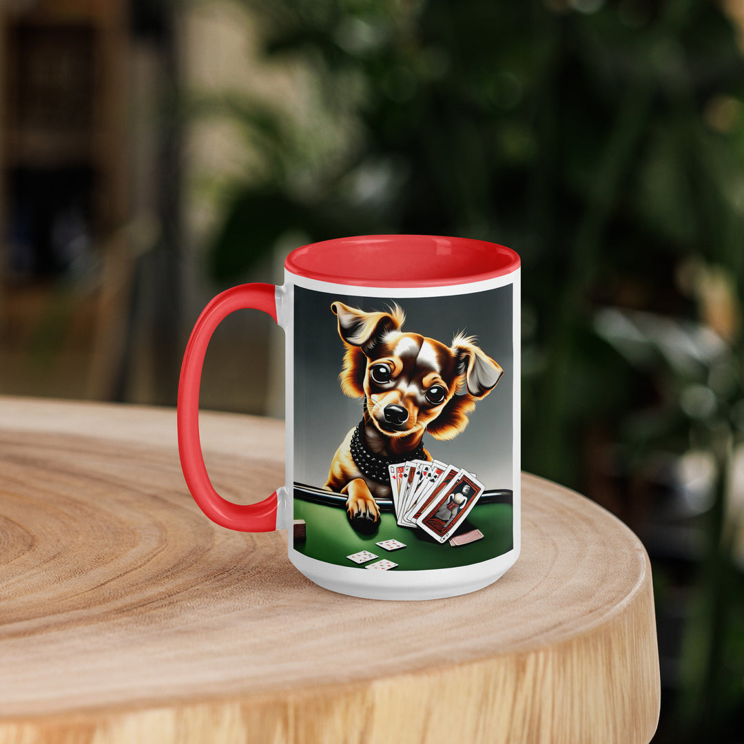 Chiweenie General- Mug with Color Inside v11