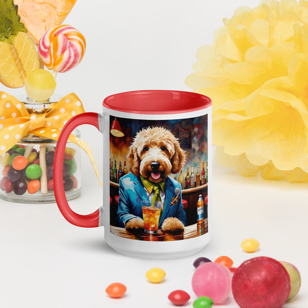 Goldendoodle- Mug with Color Inside v6