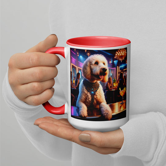 Goldendoodle- Mug with Color Inside v9