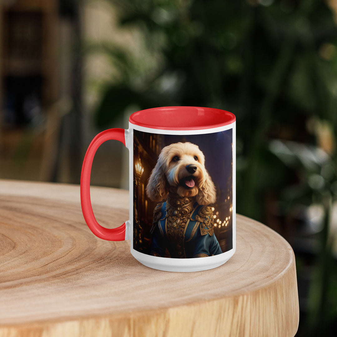 Goldendoodle- Mug with Color Inside v10