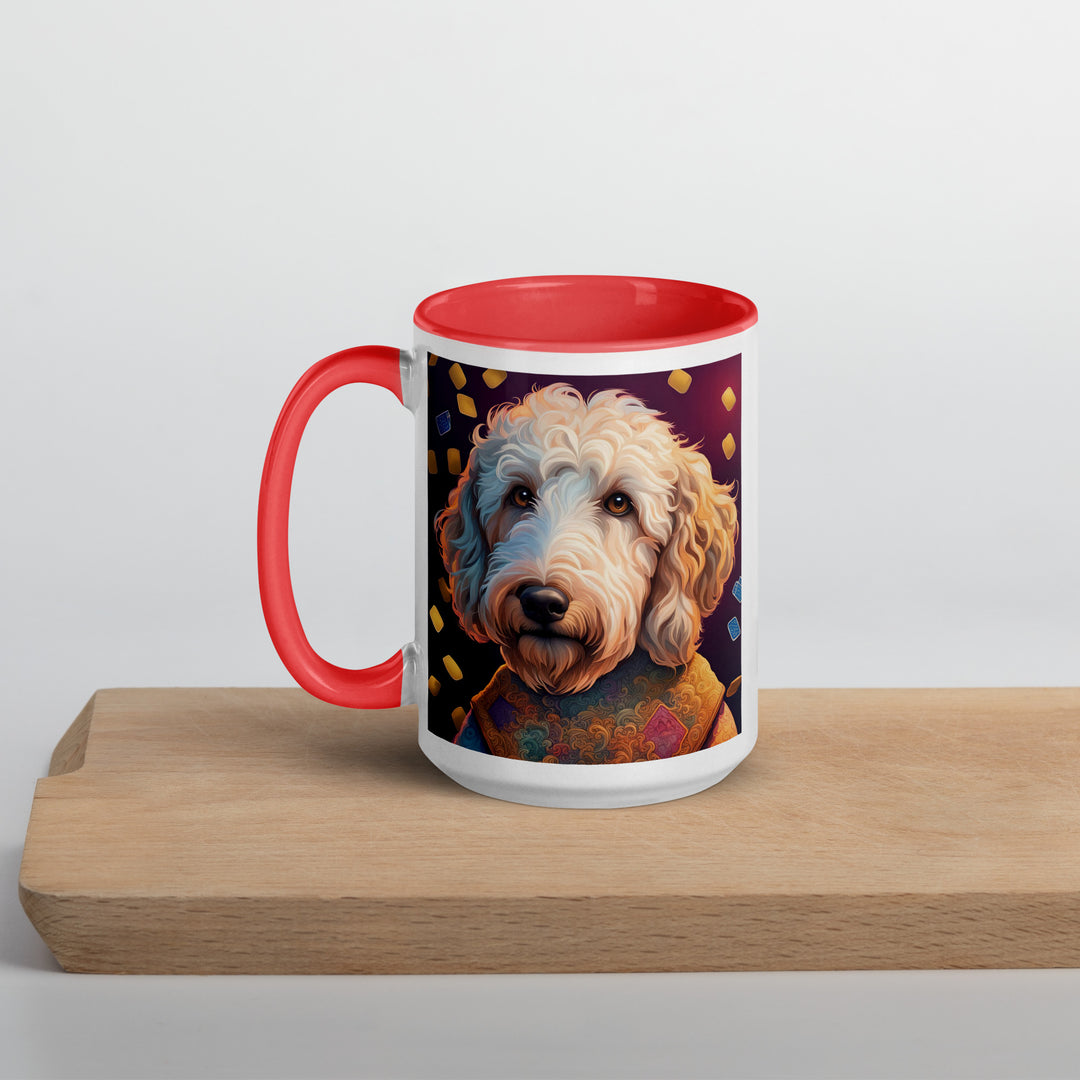 Goldendoodle- Mug with Color Inside v12