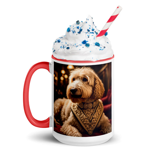 Goldendoodle- Mug with Color Inside v13