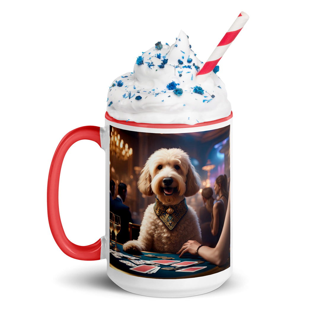 Goldendoodle- Mug with Color Inside v17