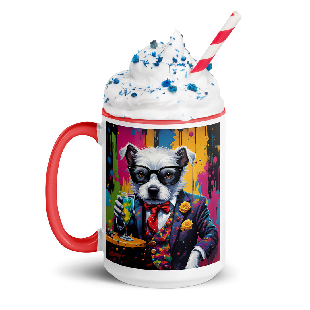 Pekapoo General- Mug with Color Inside v12