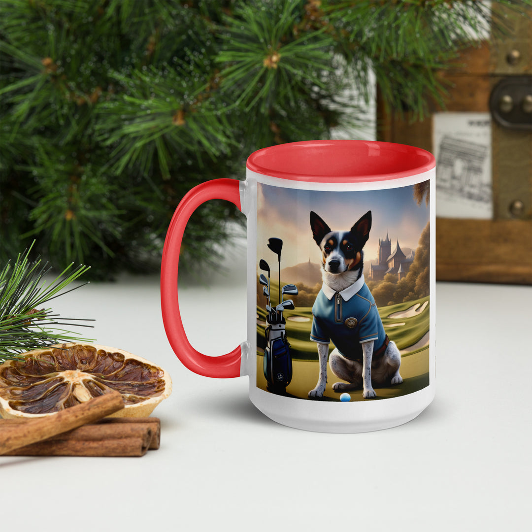 Texas Heeler Golfer- Mug with Color Inside v3