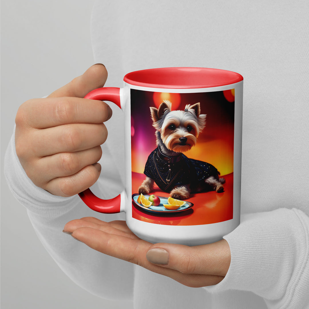 Yorkipoo General- Mug with Color Inside v4