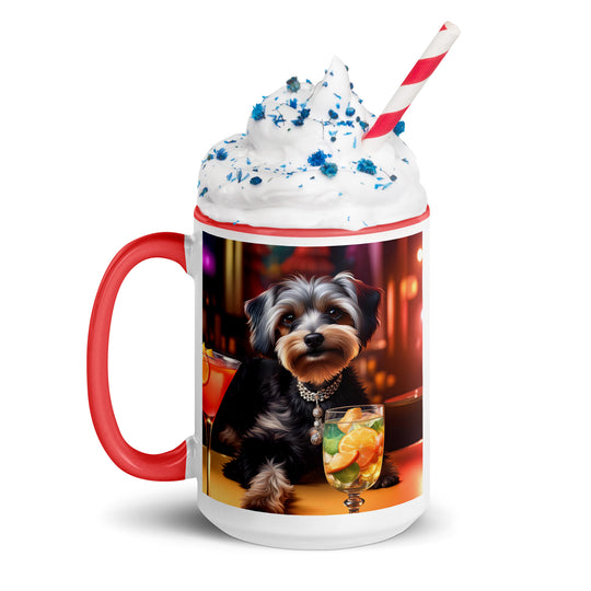 Yorkipoo General- Mug with Color Inside v8