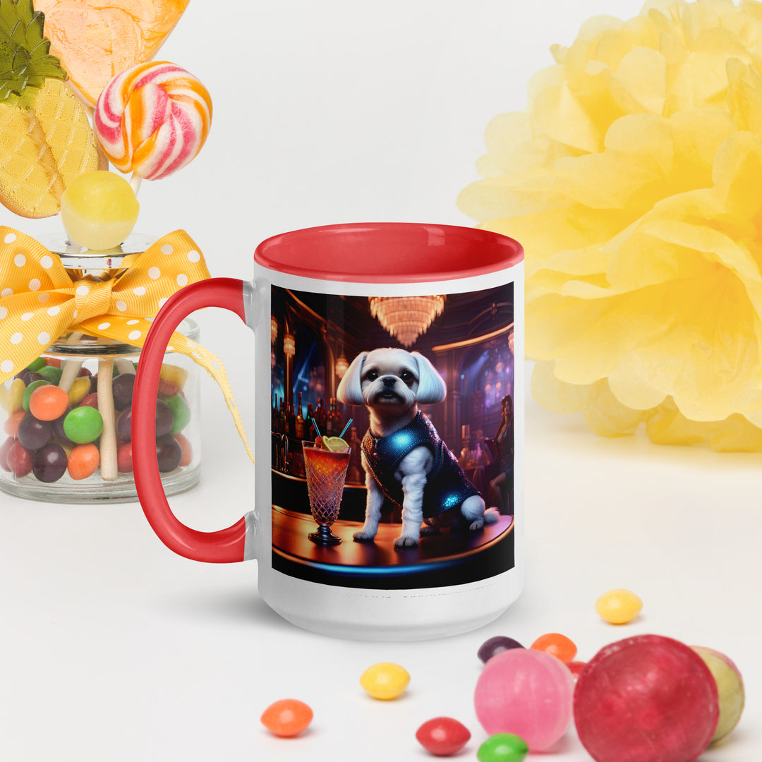 Pugapoo General- Mug with Color Inside v4