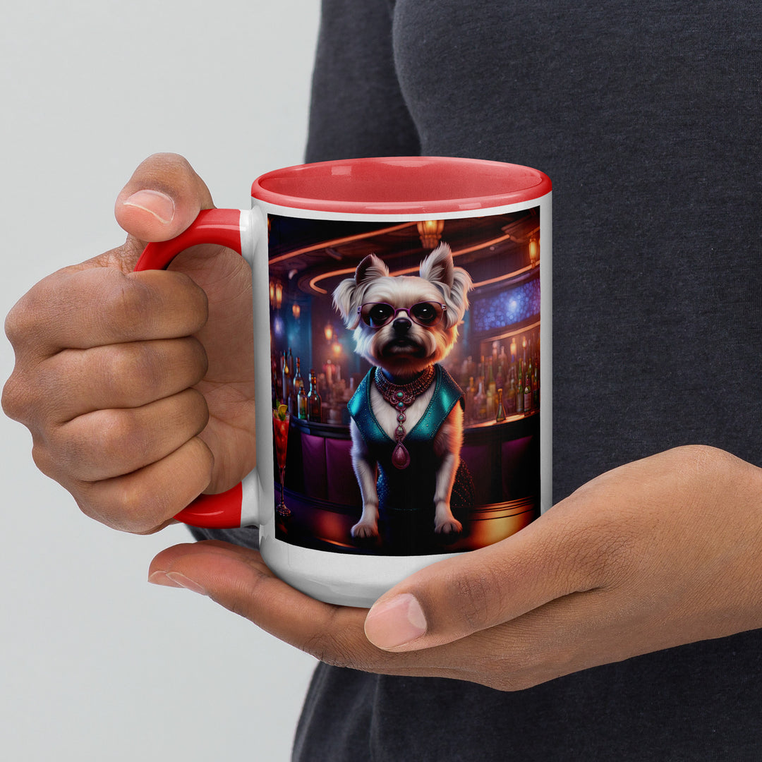 Pugapoo General- Mug with Color Inside v6