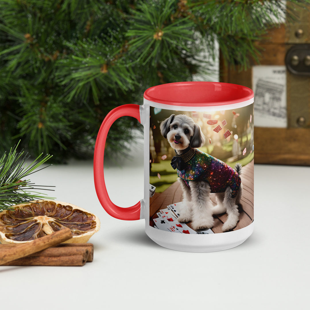 Schnoodle Golfer- Mug with Color Inside v2