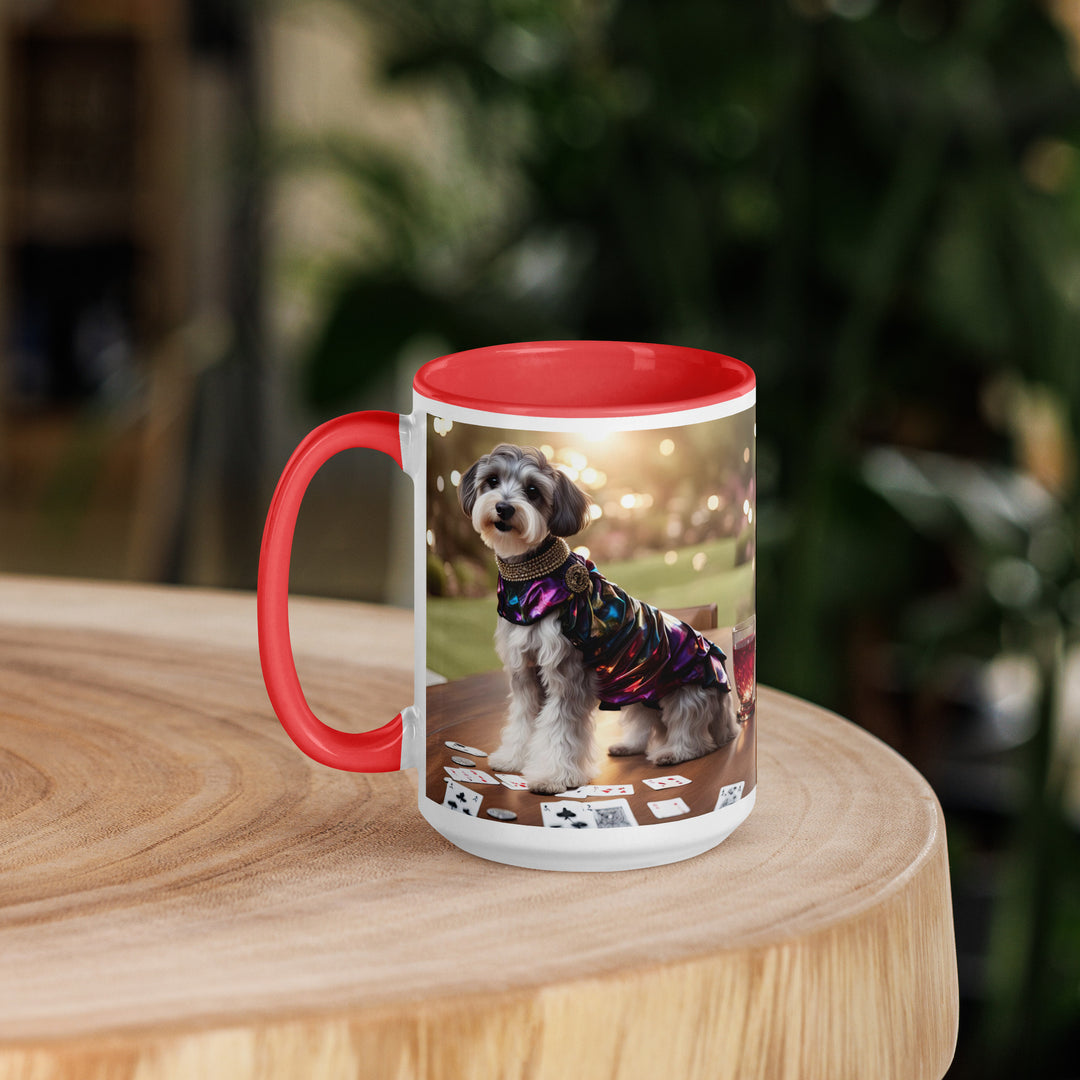 Schnoodle Golfer- Mug with Color Inside v12