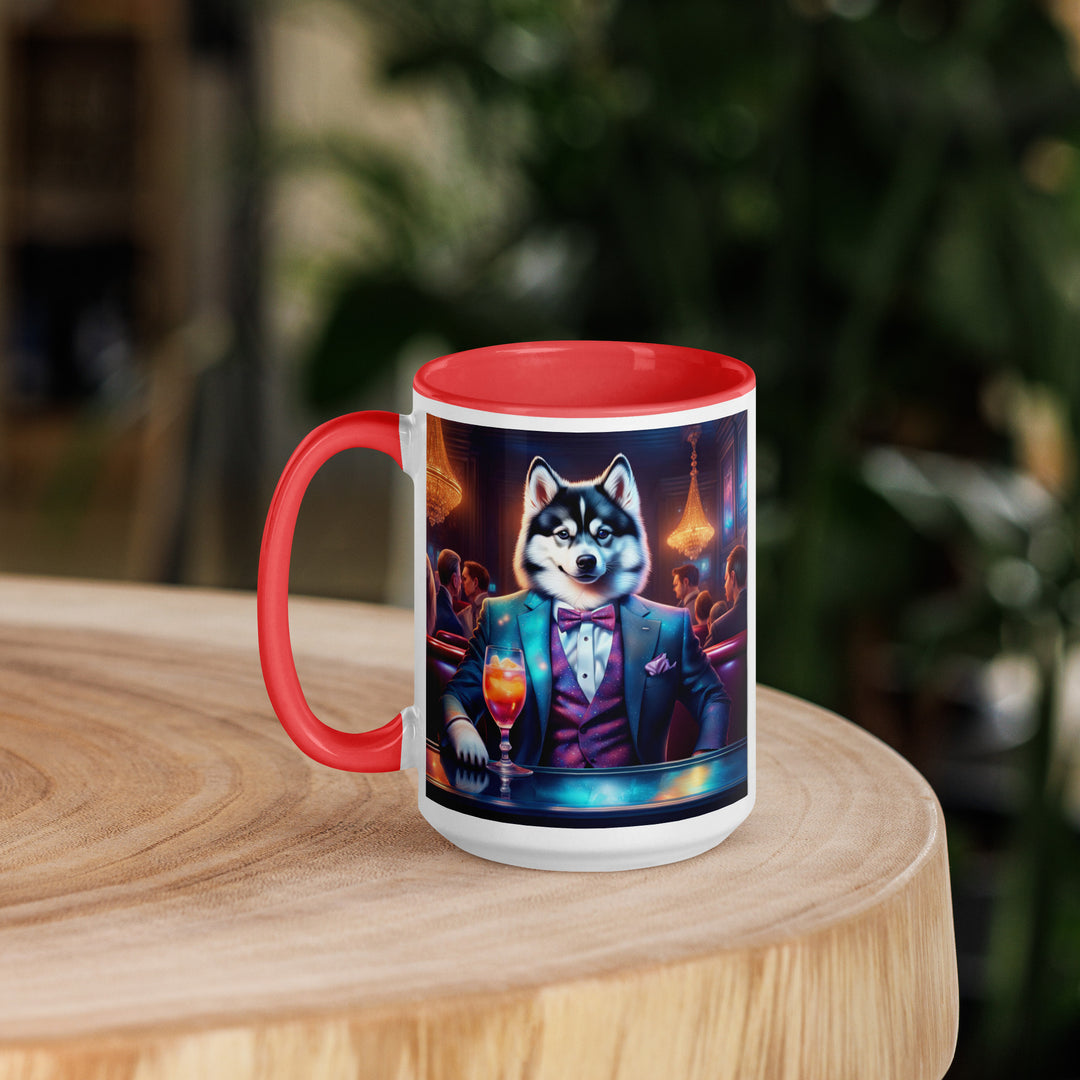 Pomsky General- Mug with Color Inside v12