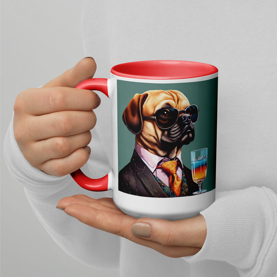 Puggle General- Mug with Color Inside