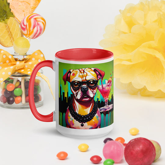 Puggle General- Mug with Color Inside v4