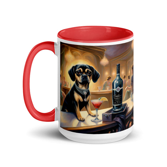 Puggle General- Mug with Color Inside v5