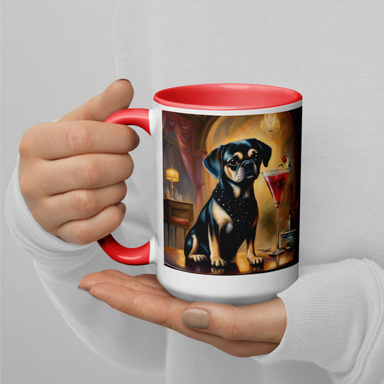 Puggle General- Mug with Color Inside v6