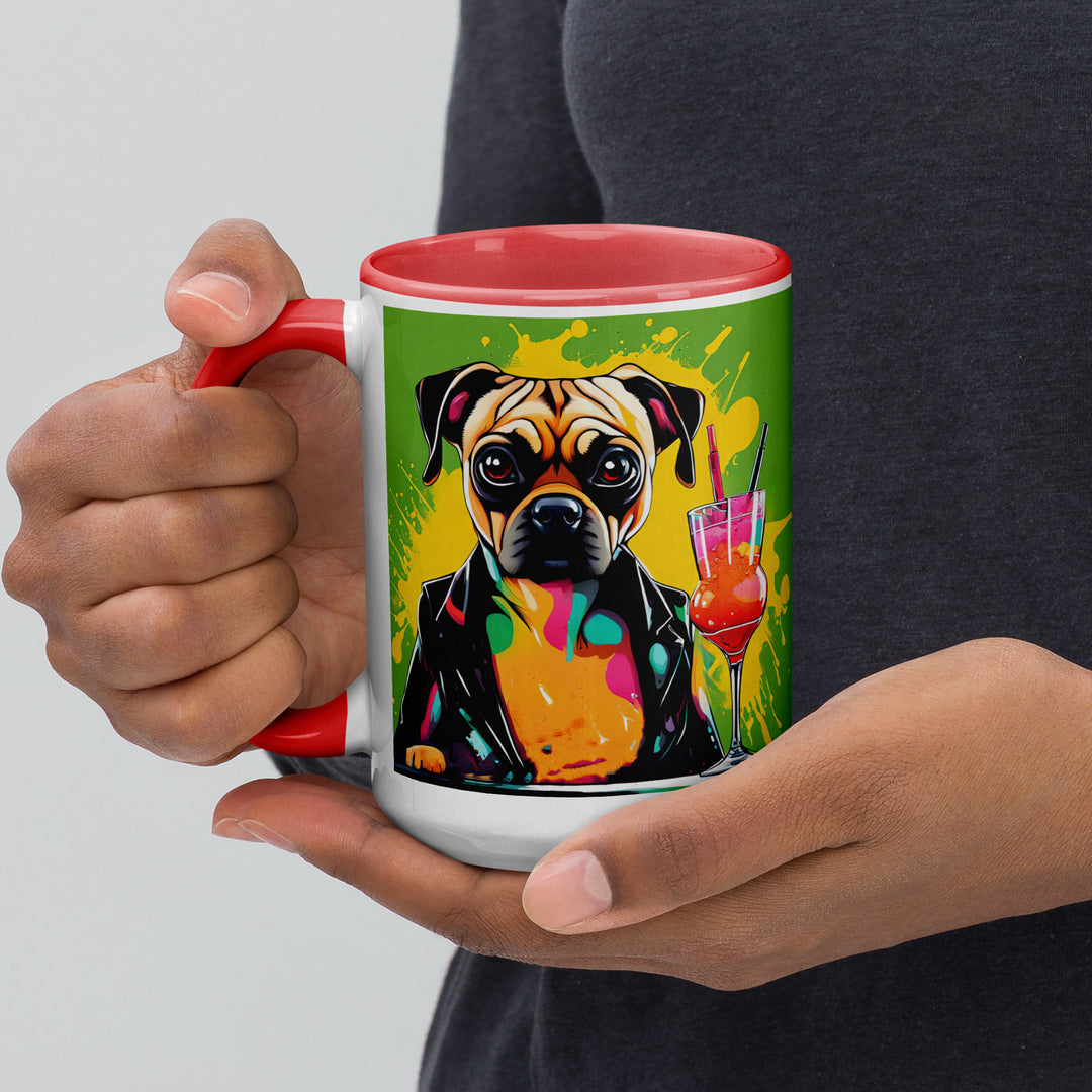 Puggle General- Mug with Color Inside v10