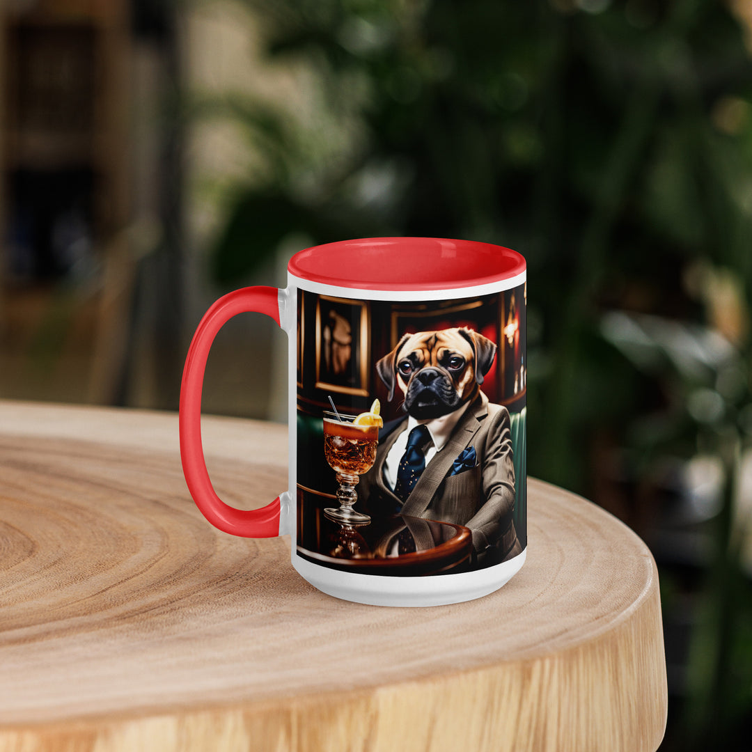 Puggle General- Mug with Color Inside v14