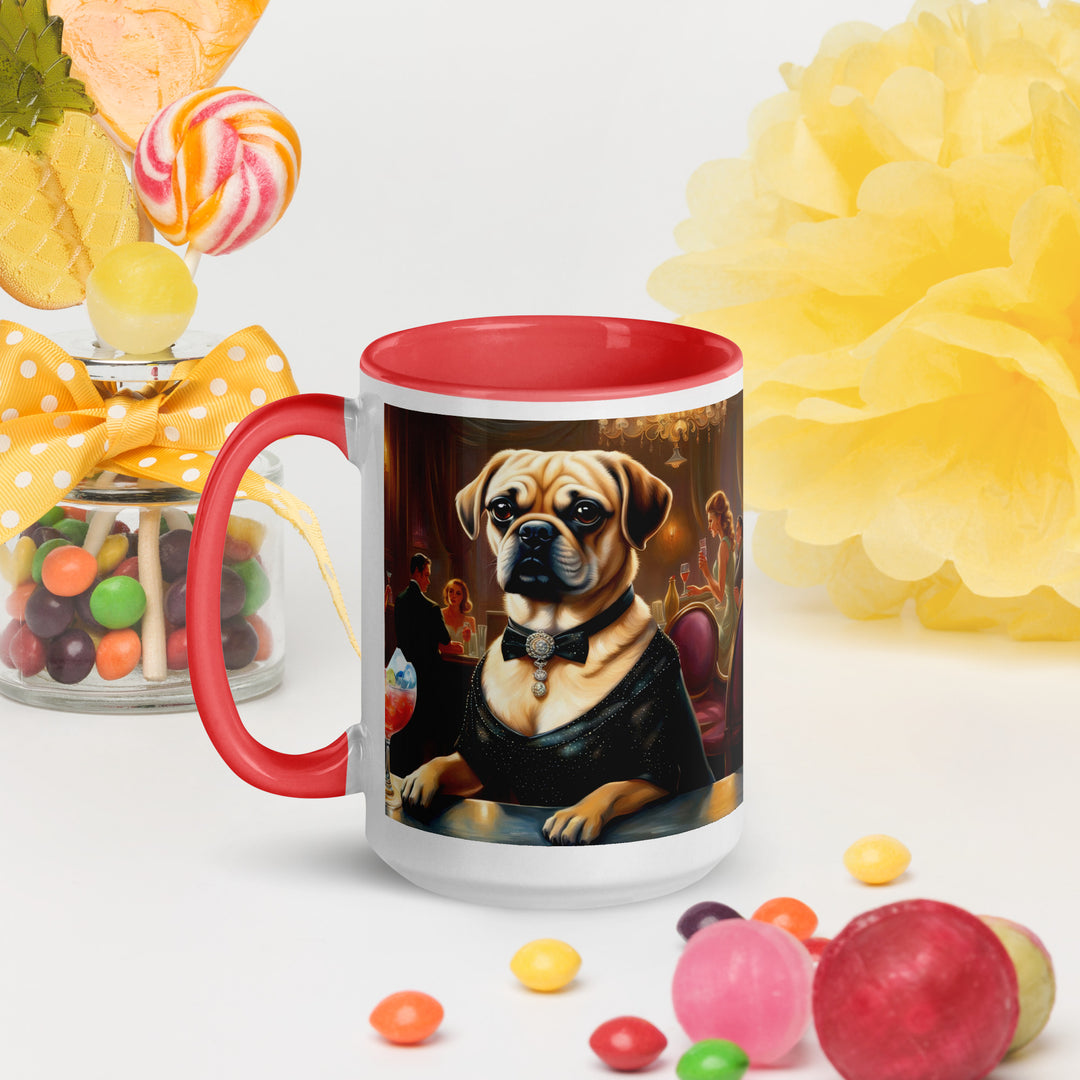 Puggle General- Mug with Color Inside v16