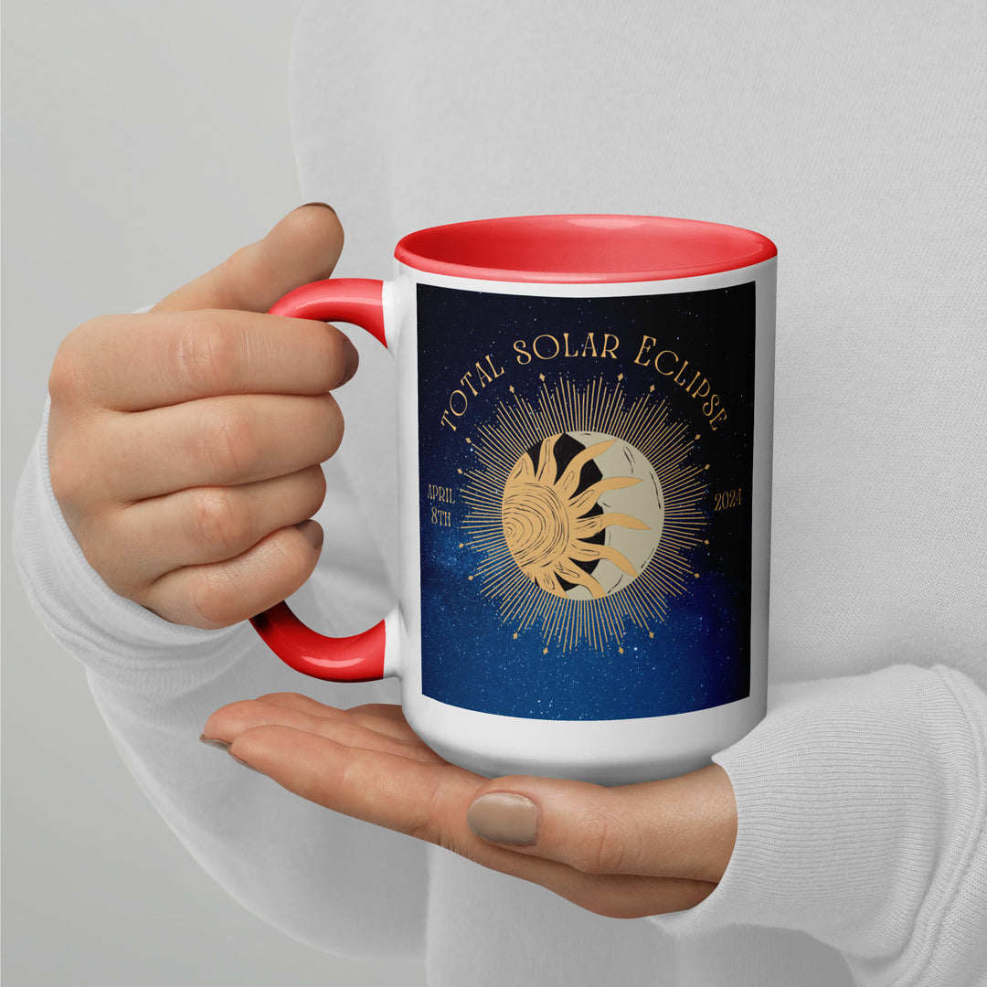 Goldendoodle Eclipse- Mug with Color Inside v2