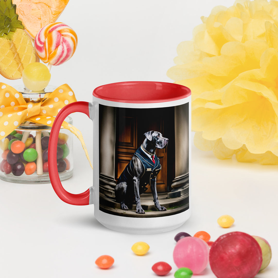 Great Dane- Mug with Color Inside v4