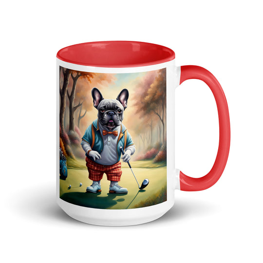 Mug with Color Inside-French Bulldog