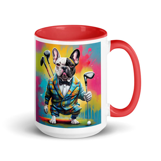 Mug with Color Inside-French Bulldog V2