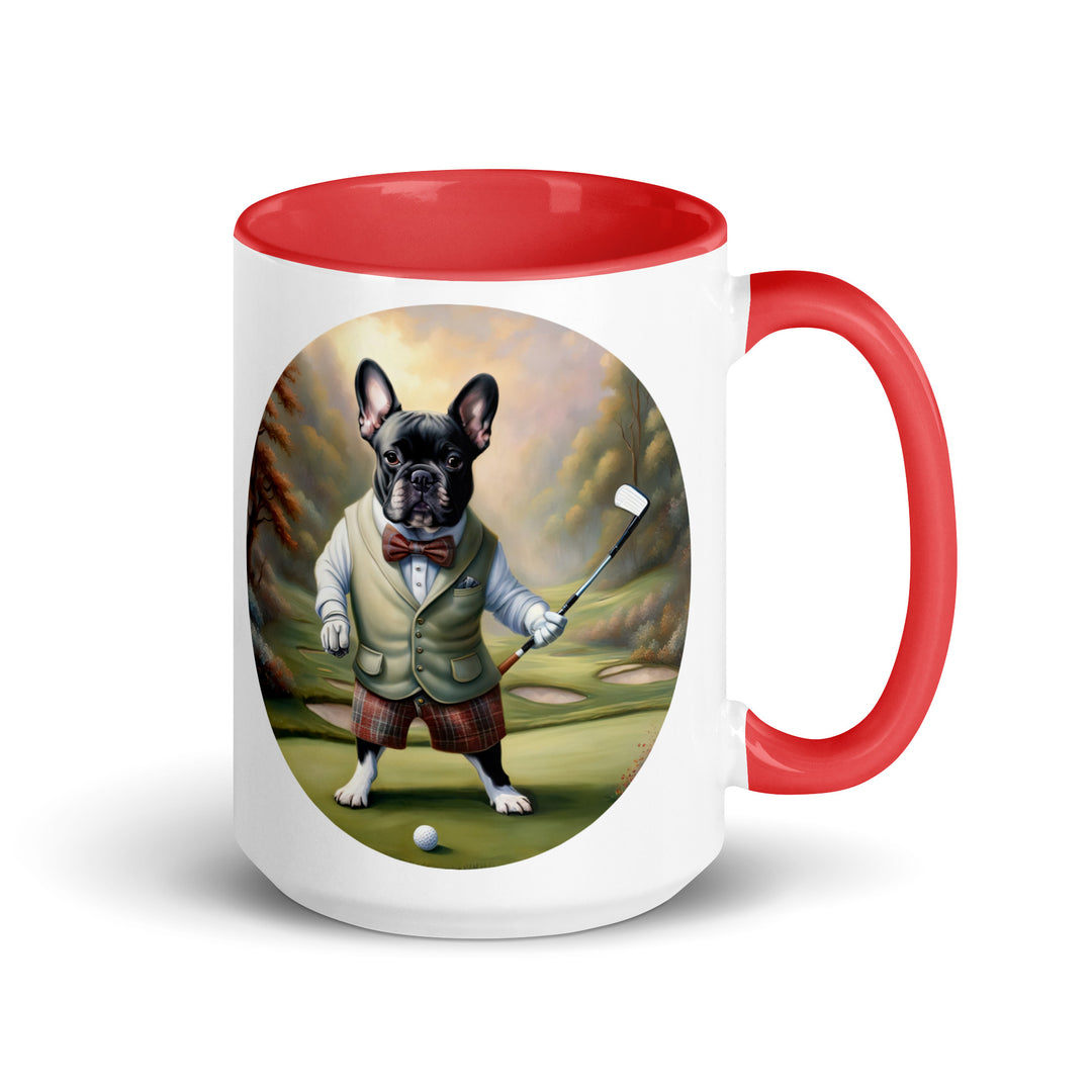 Mug with Color Inside-French Bulldog V3