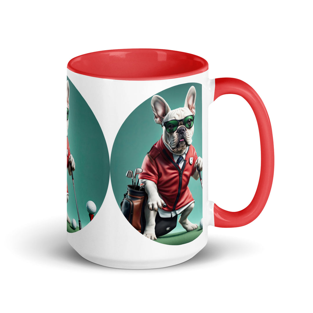 Mug with Color Inside-French Bulldog V4