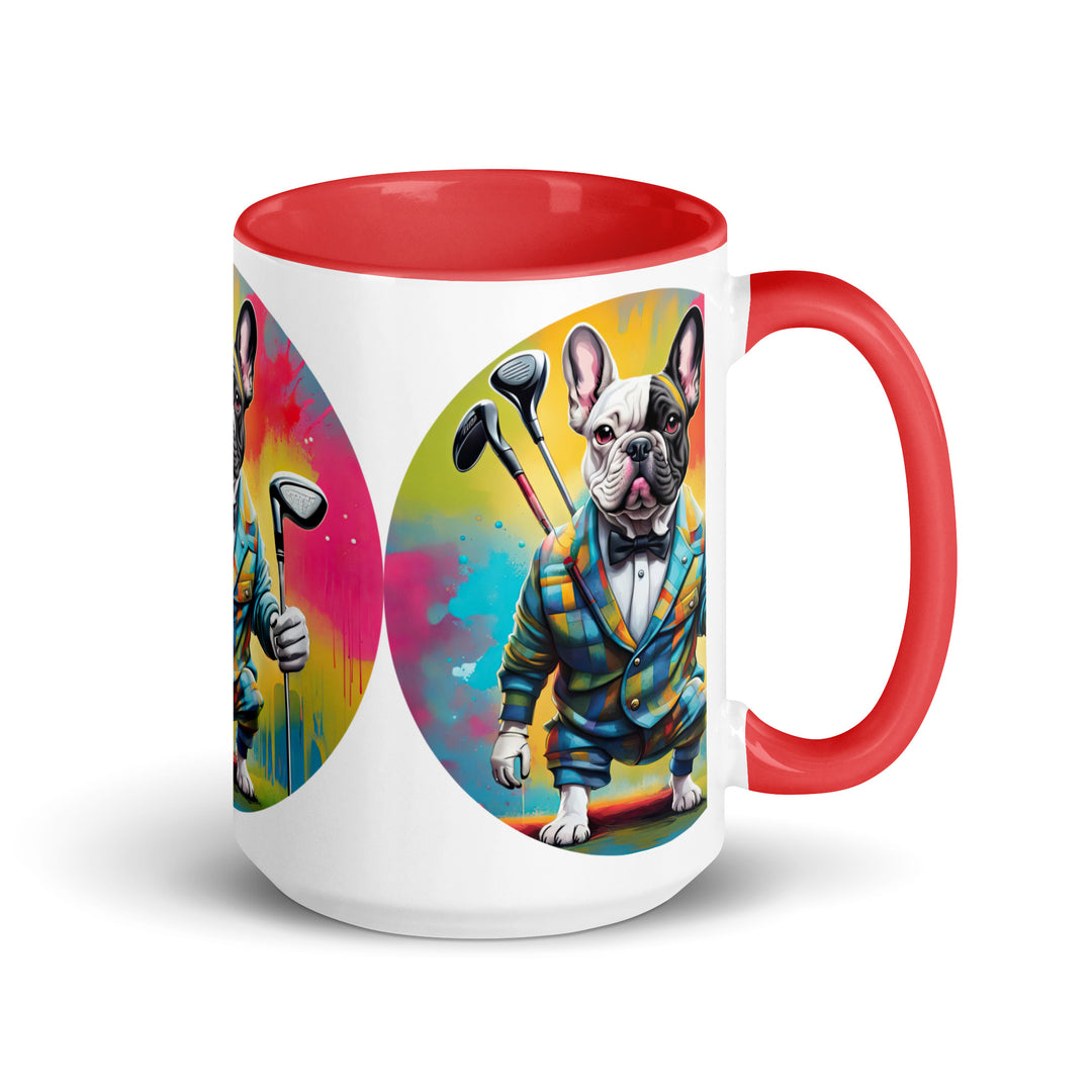 Mug with Color Inside-French Bulldog V5