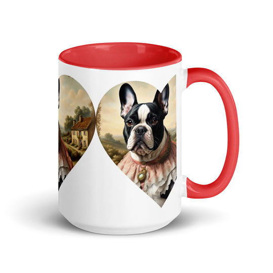 Mug with Color Inside-French Bulldog V6