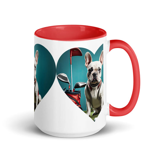 Mug with Color Inside-French Bulldog V7