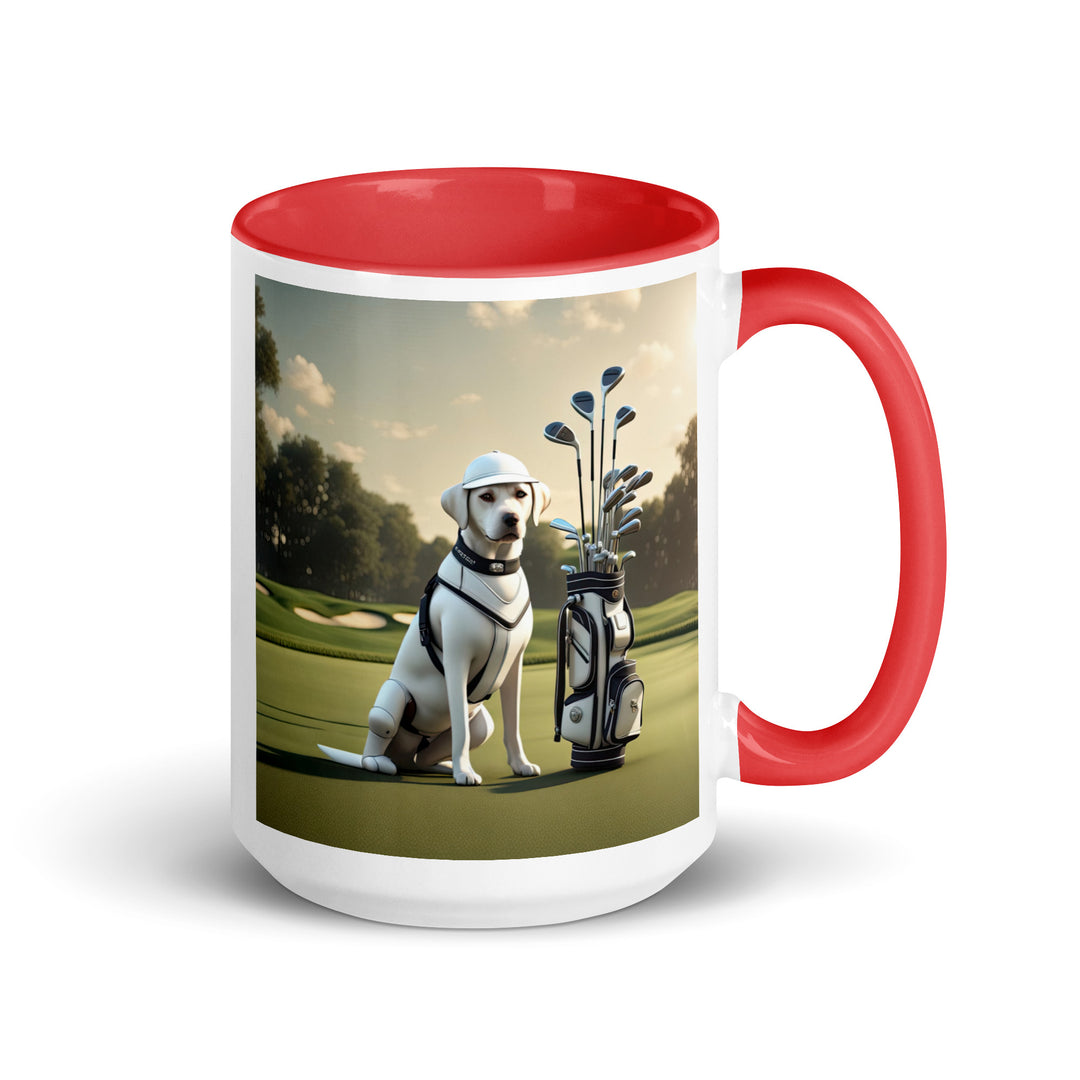 Mug with Color Inside-Labrador Retriever Golfer V5