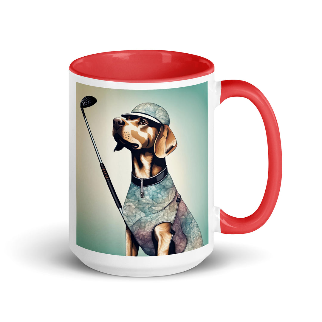 Mug with Color Inside-Labrador Retriever Golfer Labrador Retriever Golfer V18