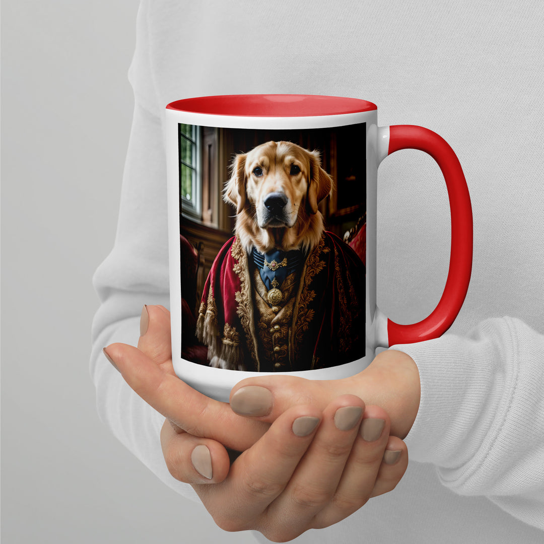 Golden Retriever- Mug with Color Inside V3